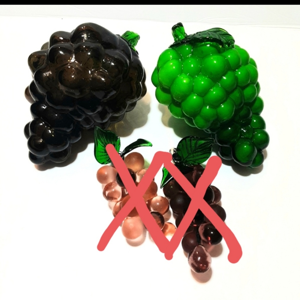 🍇Blown Glass Fruit Art Decor